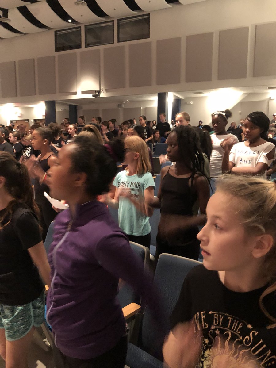 Dancers working hard st singing st Saturday’s rehearsal. <a href="/ConnMagnet/">Conn Magnet Elementary</a>
