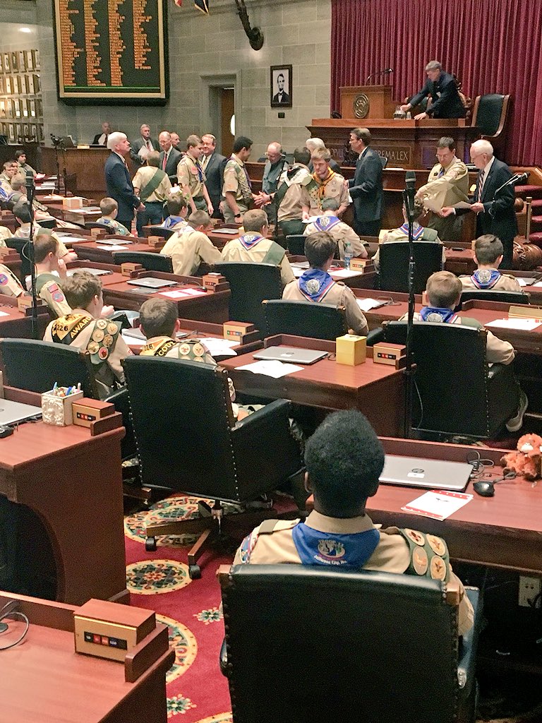 sleepdoctorjoe's tweet photo. Last Monday on Presidents’ Day I was delighted to watch my oldest son, one of Missouri’s 1400 Eagle Scouts this past year, celebrated at the State Capitol for the annual Missouri Eagle Scout Recognition Day.
#ScoutDad #ProudDad https://t.co/UmgtROvIpW