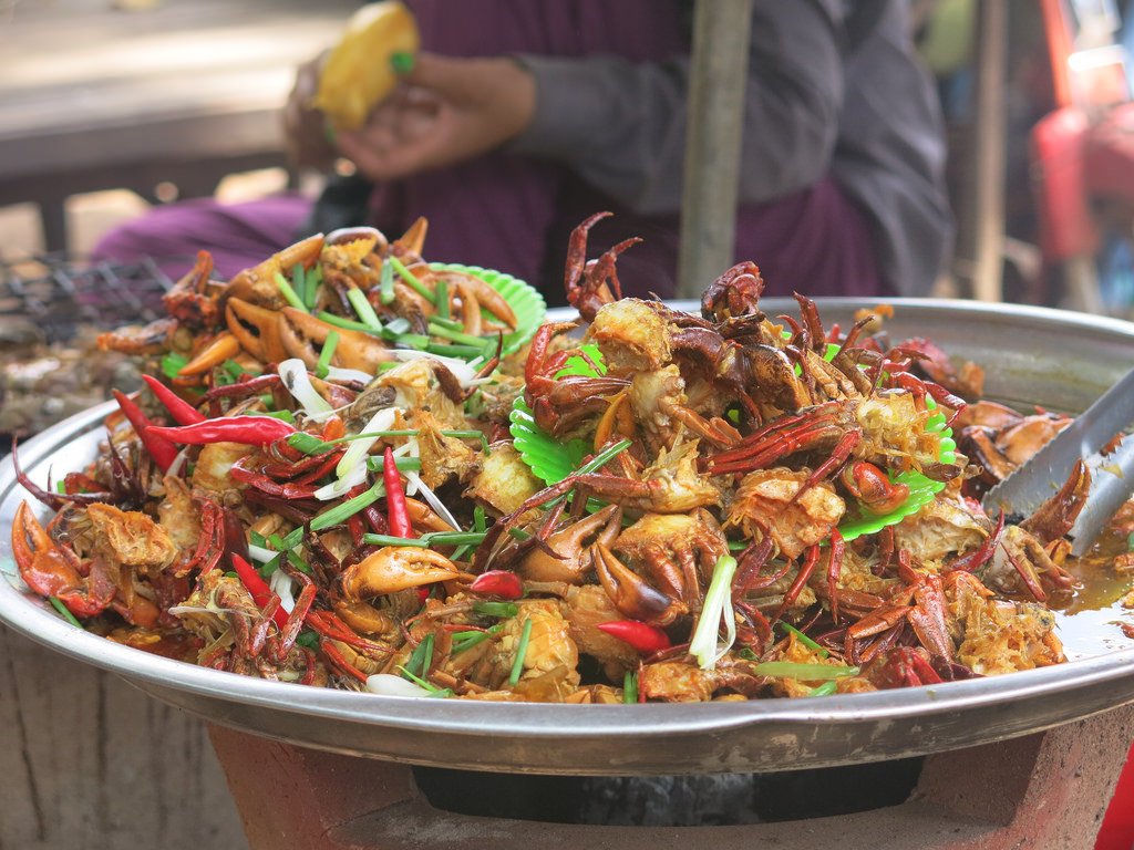 LinnaTC's tweet image. #Cambodia street food, #Phnom_Oudong Resort Street Food,good food