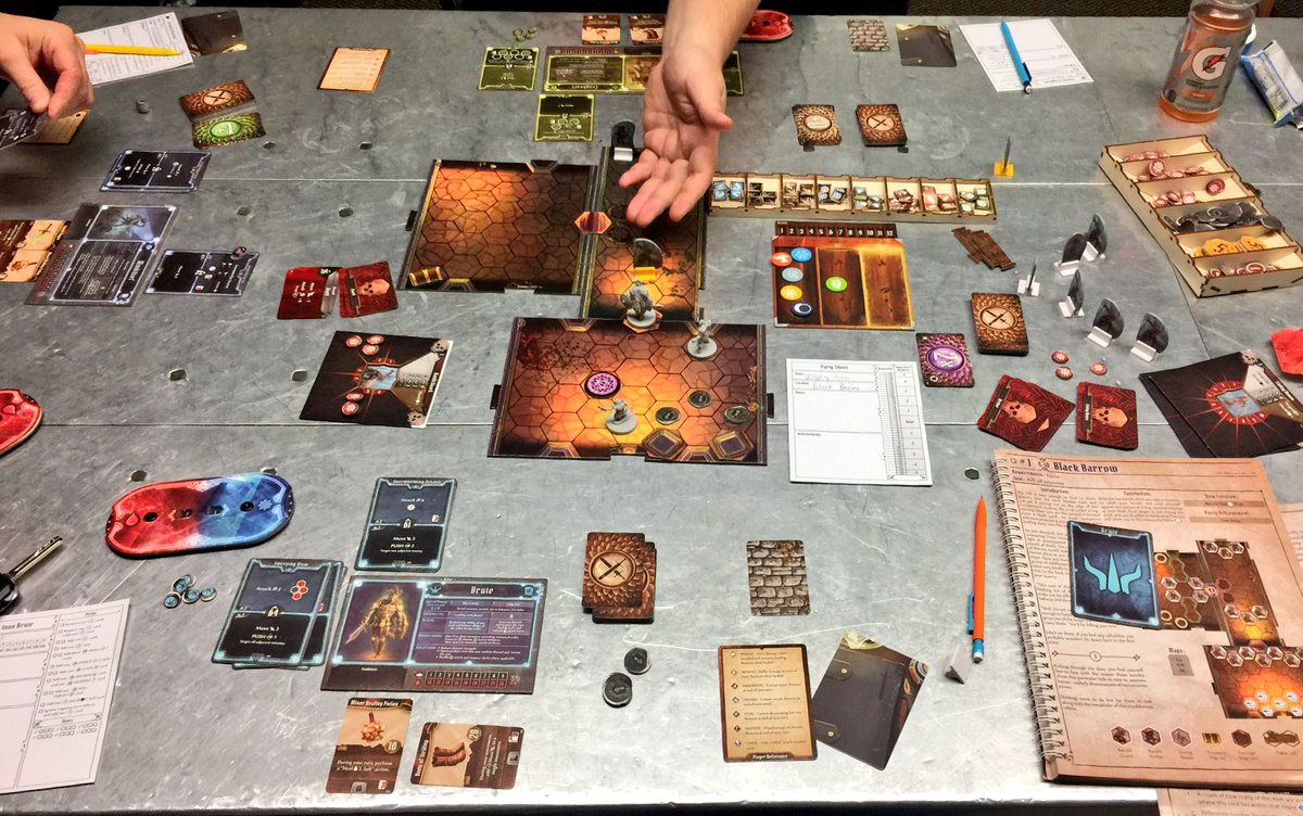 First day of Gloomhaven was a success. 