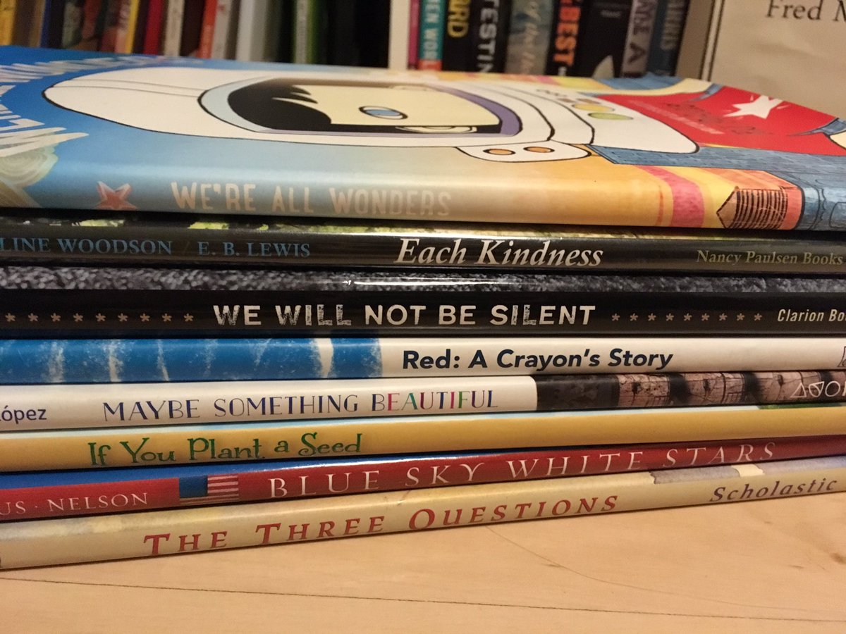 A4: Some pictures books that I use to start important conversations...
#titletalk