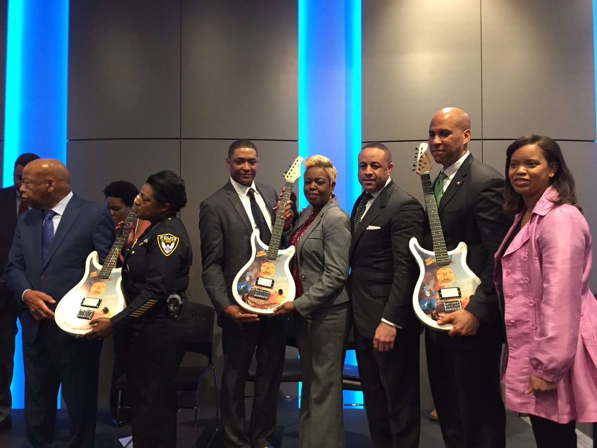 It was such a great honor to celebrate the legacy of <a href="/repjohnlewis/">John Lewis</a> and present him and <a href="/RepRichmond/">Rep Cedric Richmond</a> and <a href="/CoryBooker/">Cory Booker</a> with customized blues guitar from Clarksdale at the <a href="/civilrights_MS/">Friends of MS Civil Rights</a> MS Civil Rights Museum. <a href="/MDAH_Official/">MS Depart. of Archives & History</a>