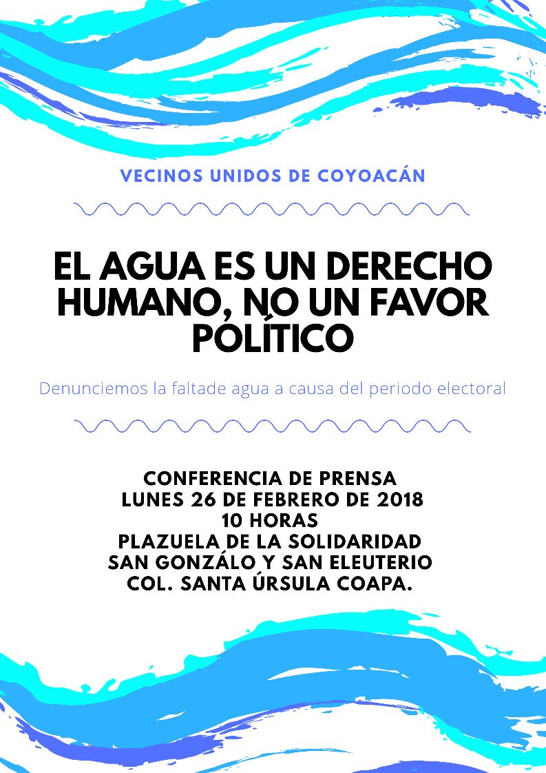 PorCoyoacanVP's tweet photo. #Ayuda Hemos denunciado XAños q nuestras colonias s quedan sin agua XQ LE CIERRAN A LAS VALVULAS gente d la Del Coyoacán. #MañanaNosAMENAZAN q SACMEX impondrá una más con la presencia de #GolpeadoresToledistas
#Necesitamos su intervención @DDMexico @SinEmbargoMX @lajornadaonline https://t.co/5IFbg3mcab