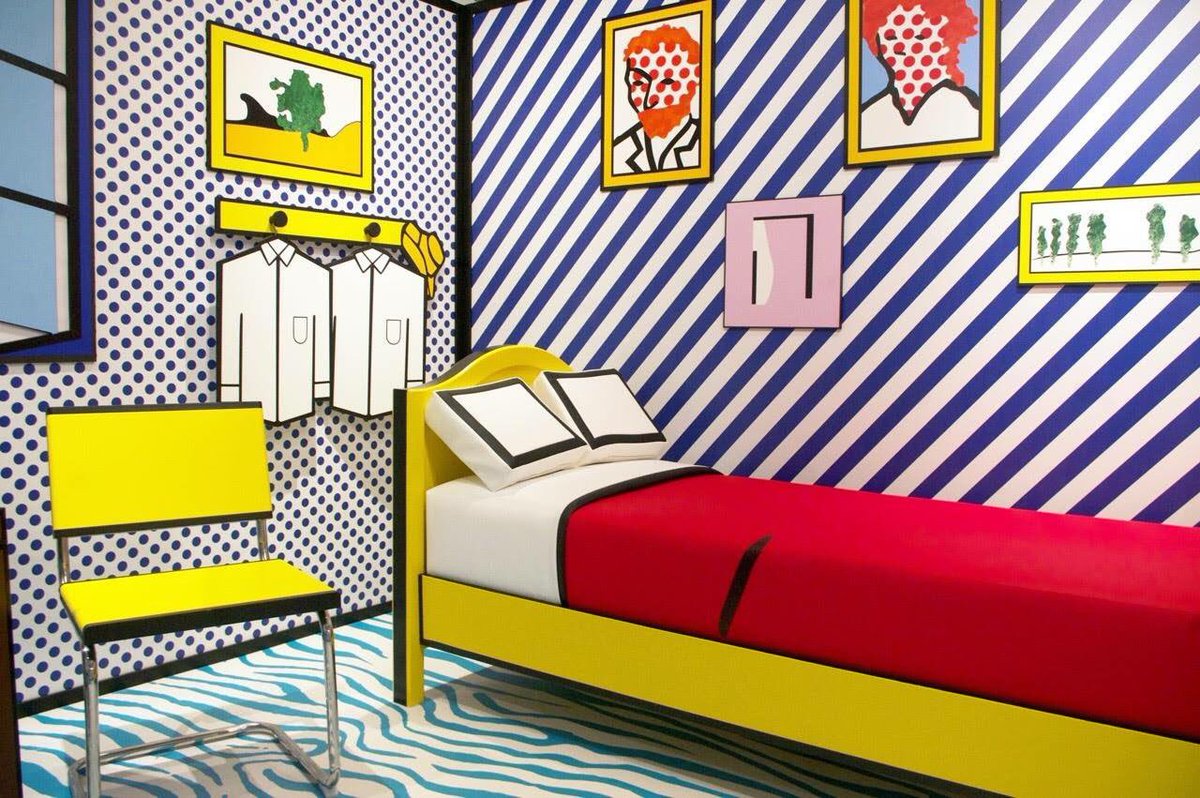 Amazing!!! This real-life recreation of #RoyLichtenstein's 'Room Arles' at the Moco Museum, Amsterdam ❤️

#art #popart #rt #edeco #beautiful