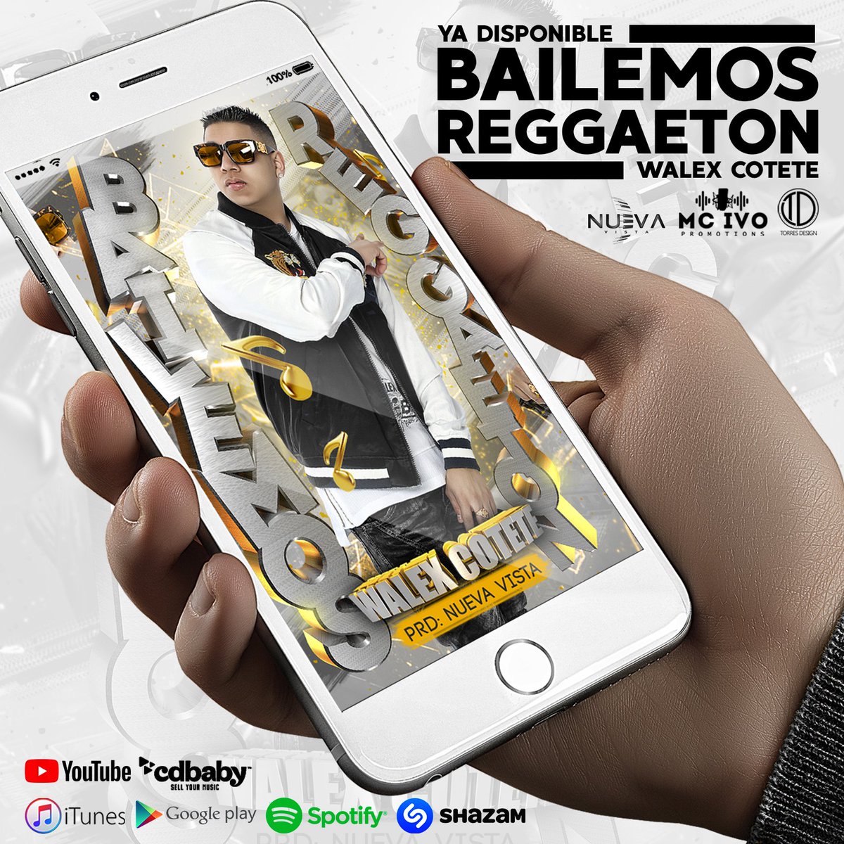 Buscala en todas las plataformas digitales! #BAILEMOSREGGAETON #WALEXCOTETE #WALEXMUSIC #NUEVAVISTAMUSIC #MCIVOPROMOTIONS