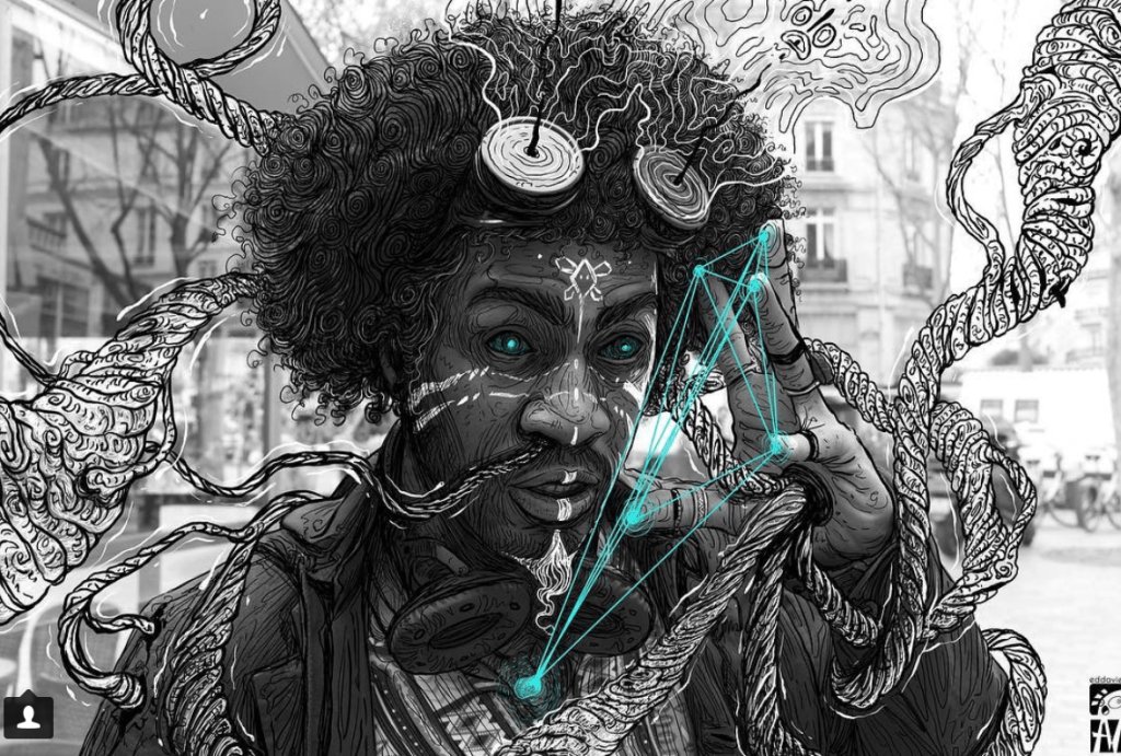 digitalafrican's tweet photo. Afro-Caribbean Fantasy Illustrations by Eddaviel https://t.co/kOV2jc2vtp https://t.co/HyF9iUhor0