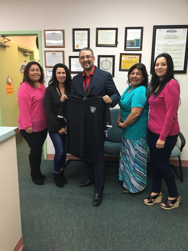 Late post from earlier this month. I have the greatest office staff, as they remembered my bday! Go Raiders! #alisalstrong #alisalfuerte #MLKMonarchPride