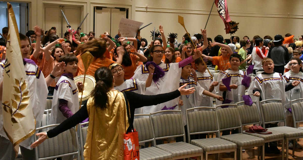 decaturlatin's tweet photo. Decatur Classical wins 3rd place in medium schools spirit competition #3 JCLebrities 🎉🎉🎉

"Latin is not a teaser!
We love Julius Caesar!
Augustus is his son
and we had fun!"

Good work, Maximus! #cavedelphinum 🐬🐬🐬 #IJCL2018 #IJCL #DCSLatinContest https://t.co/UaWYoGCp1v