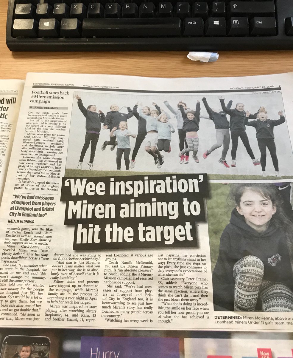 LMYFCgirls's tweet photo. Look who’s made the evening news love that this wee star is getting the recognition she deserves! Please help in anyway you can. Donations, raffle prize, suggestions to help raise money even just a retweet #mirensmission @Kerr5Shelley @emslie22 thanks for the support!! https://t.co/1Mtd46zNTC