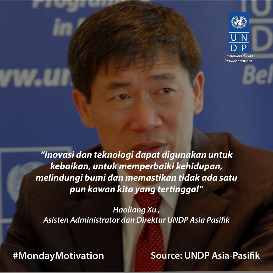 UNDPIndonesia's tweet image. #MondayMotivation Dunia bergerak semakin cepat dan kompleks. Inovasi dan teknologi menjadi kunci, termasuk dalam mewujudkan pembangunan yang berkelanjutan. ⠀
Ikuti cerita inovasi UNDP dalam #Innov4Dev sepekan ke depan !