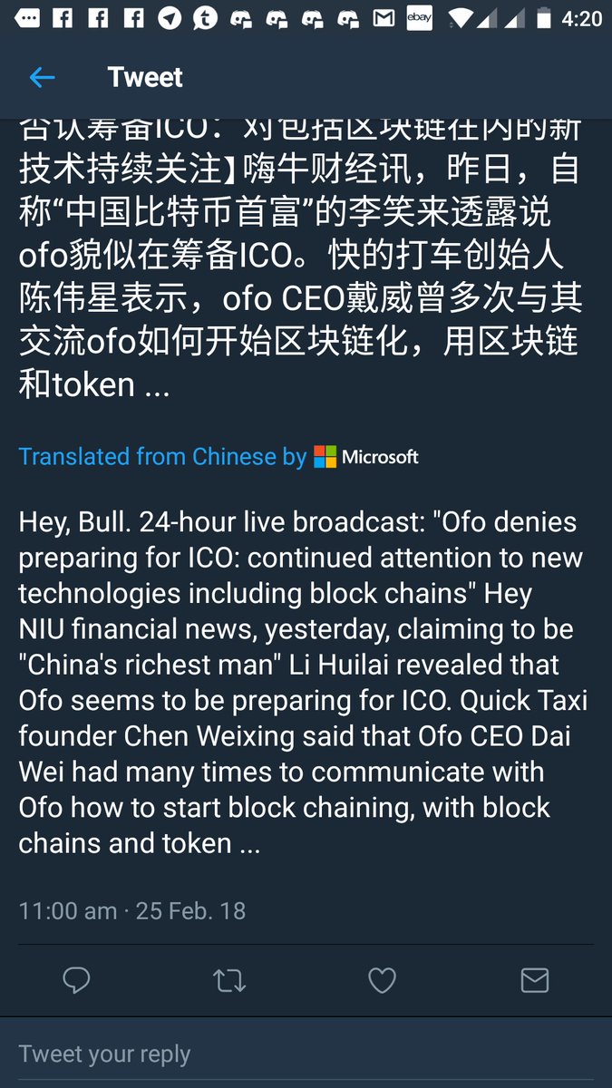 Edwardpumps's tweet photo. #QuickTaxi ICO?
Pumped by Chinas richest man?
Let me see some research skills https://t.co/6wkSUM5mep