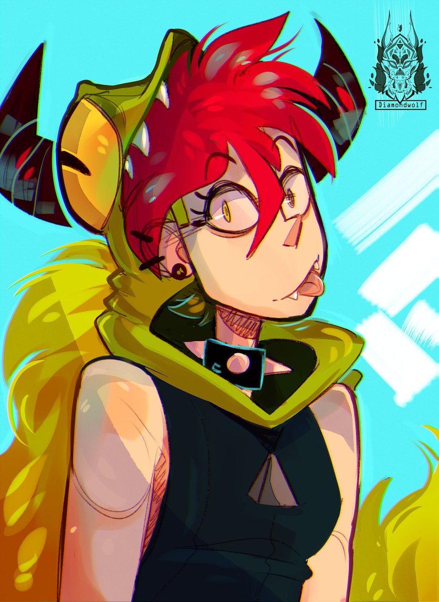 diamondwolf_art's tweet image. Demencia doodle #Villainous #fanart #Villanos