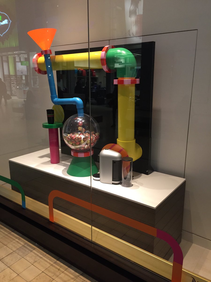 Nespresso_Toronto - Personalization and choice are also possible with coffee. The new Nespresso shop windows communicate both of these benefits.