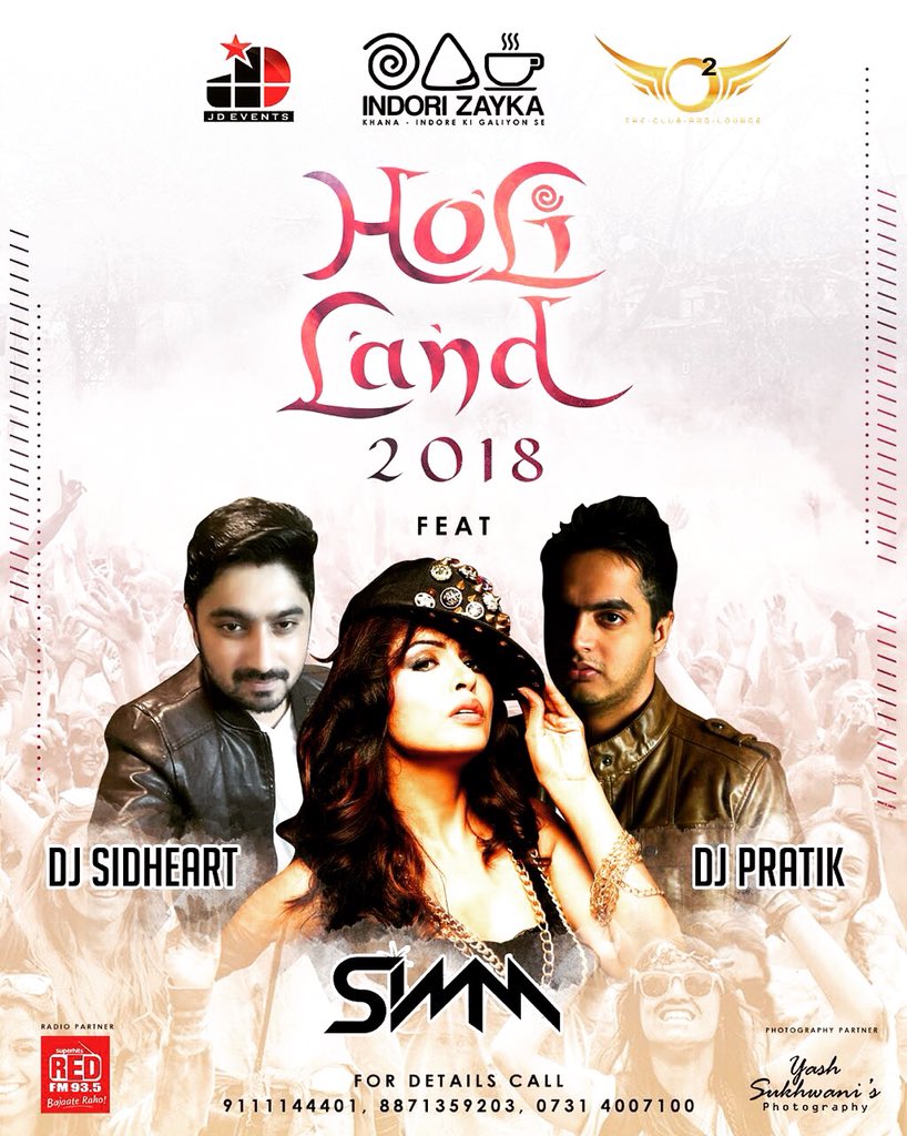 totalthilwa's tweet photo. Get Ready for fun & Celebration ! 🎉🎊
Holi Land 2018 ! 🎨
#RJTathagat #ThilwaiDotCom #RedFM #Indore #Holi #HoliLand #JDEvents #HoliLand2018 #DJ #Fun #Colours #FestivalOfColours #RainDance https://t.co/JSqPLEzWbX