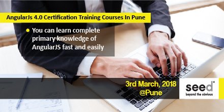 seed_workshops's tweet image. AngularJs 4.0 Certification Training Courses In Pune.
Apply Now: goo.gl/mt3ABk
#angularjstutorial, #angularjs, #angularjsforbeginners, #edureka, #angularjstraining, #angular2, #angular2tutorial, #angularscope, #angularjstutorialforbeginners, #learnangularjs