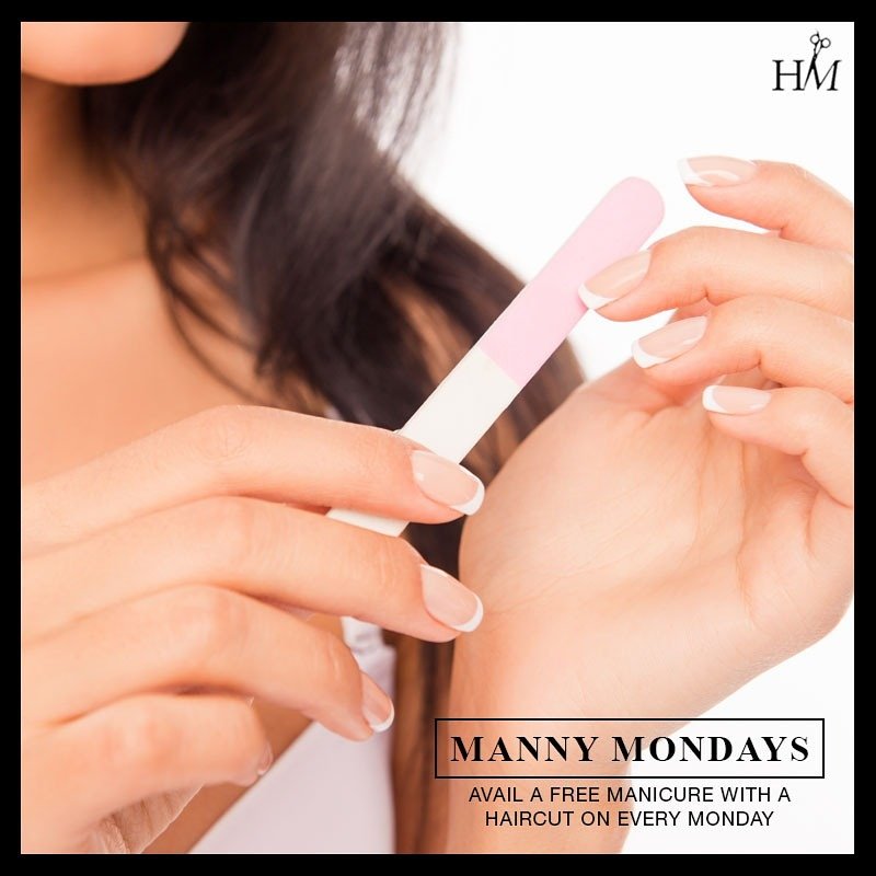 HM_Mumbai's tweet photo. Its time to get all dolled up as #HairMasters Luxury Salon has the perfect offer for you- get a free manicure with every hair cut on Mondays! #Luxury #Salon #Nails #MannyMondays #Hircut #Classy #Fabulous #Gorgeous #Pampering
#ArtDirectors #Makover #Trendy #Beauty #Consultation. https://t.co/AuSFA2vbno