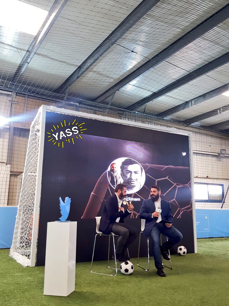 HRazouq's tweet photo. He wins the title of #BestTwitterHandle @14 is with us in Dubai to talk football on Twitter #LetsGoFootball https://t.co/Af3Uzk4yUL