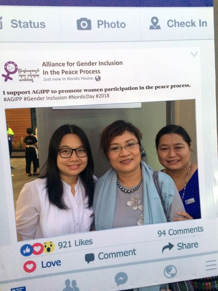 AGIPPMyanmar's tweet photo. AGIPP team joined to Nordic day hosted by Nordic house in Yangon on February 9. We as AGIPP team showed up and disseminated our WPS activities, visibility items, policy and analysis papers in that fun day. https://t.co/UMl58fRsS8