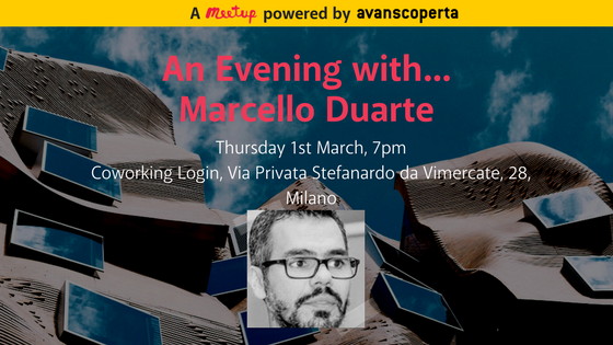 Last seats for <a href="/_md/">Marcello Duarte</a>'s #meetup in #milan! 

Join us on March 1st for his talk "Enabling Cohesion in Software Development Teams" (organised with our friends <a href="/CoworkingLogin/">Coworking Login</a>)!
#agile #team #teamwork #softwaredevelopment

meetup.com/Avanscoperta-M…