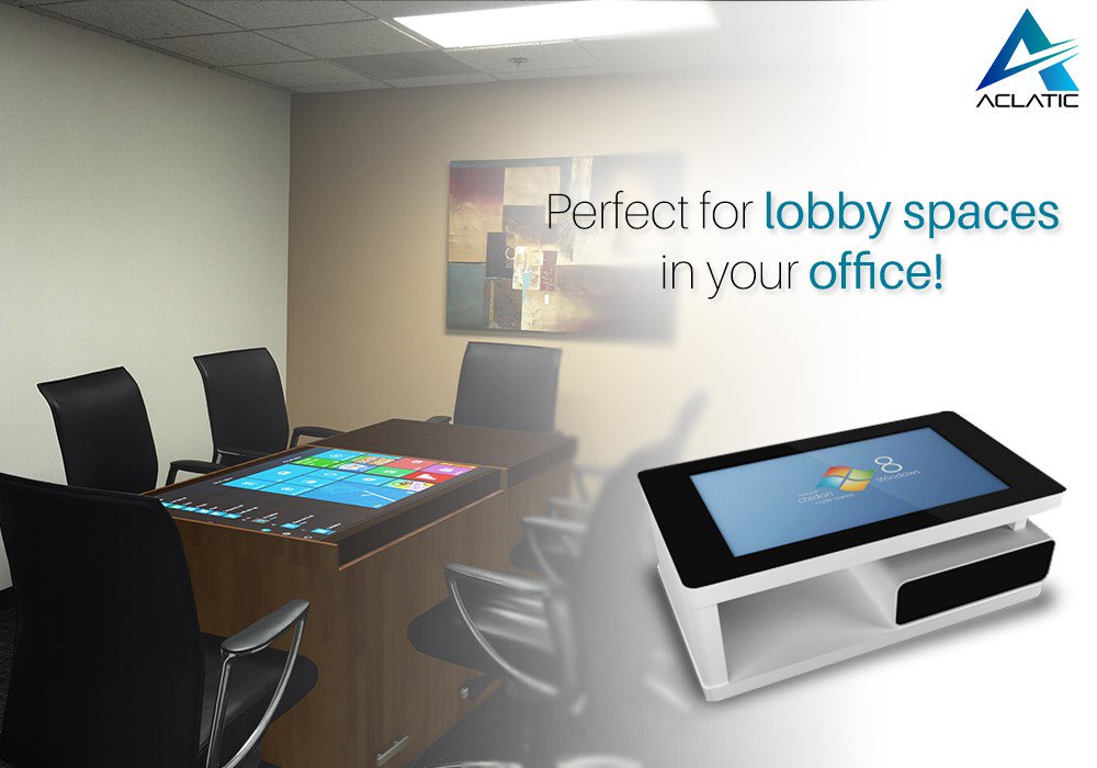 aclaticsl's tweet image. Aclatic brings you Digital Interactive Tables that are perfect for lobby spaces in your office!

#Aclatic #Digitaltable #Srilanka #Interactive
