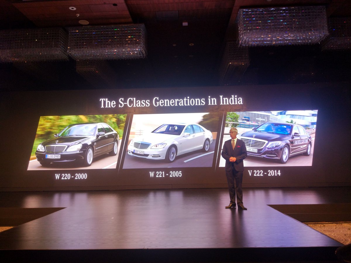 indiacom_auto's tweet photo. @MercedesBenzInd #SClass was first launched in 2000, says Roland Folger. #LeadtheWorld #SClassLaunch #MercedesBenz https://t.co/BnzMgHLeLg