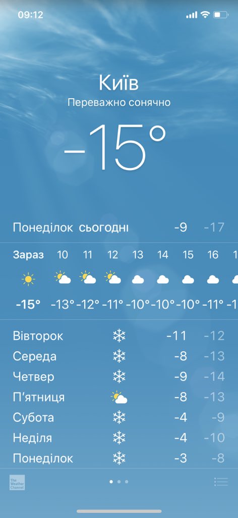 Доброе утро:D
А feels like -20