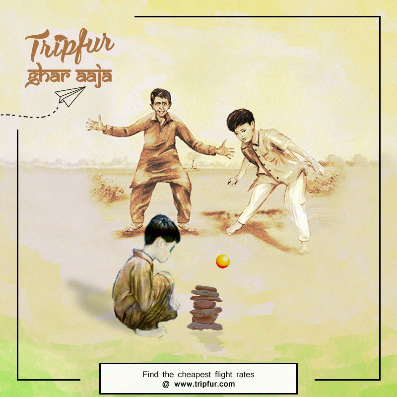 tripfur's tweet photo. Playing the game that left mark!
Remember the last time you played "pitthu" with friends?
#GharAaja #ComeHome #Tripfur https://t.co/gHYKuni2q9