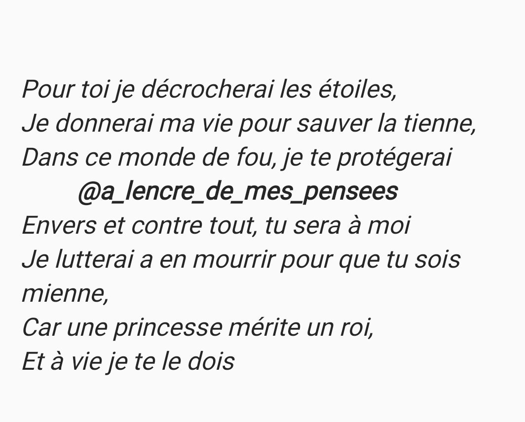 a_lencre_de_mes_pensees on X: #king #Queen #music #love #composition  #lyrics #creation #musique #2k18 #citation #CoupleGoals #byme #life   / X