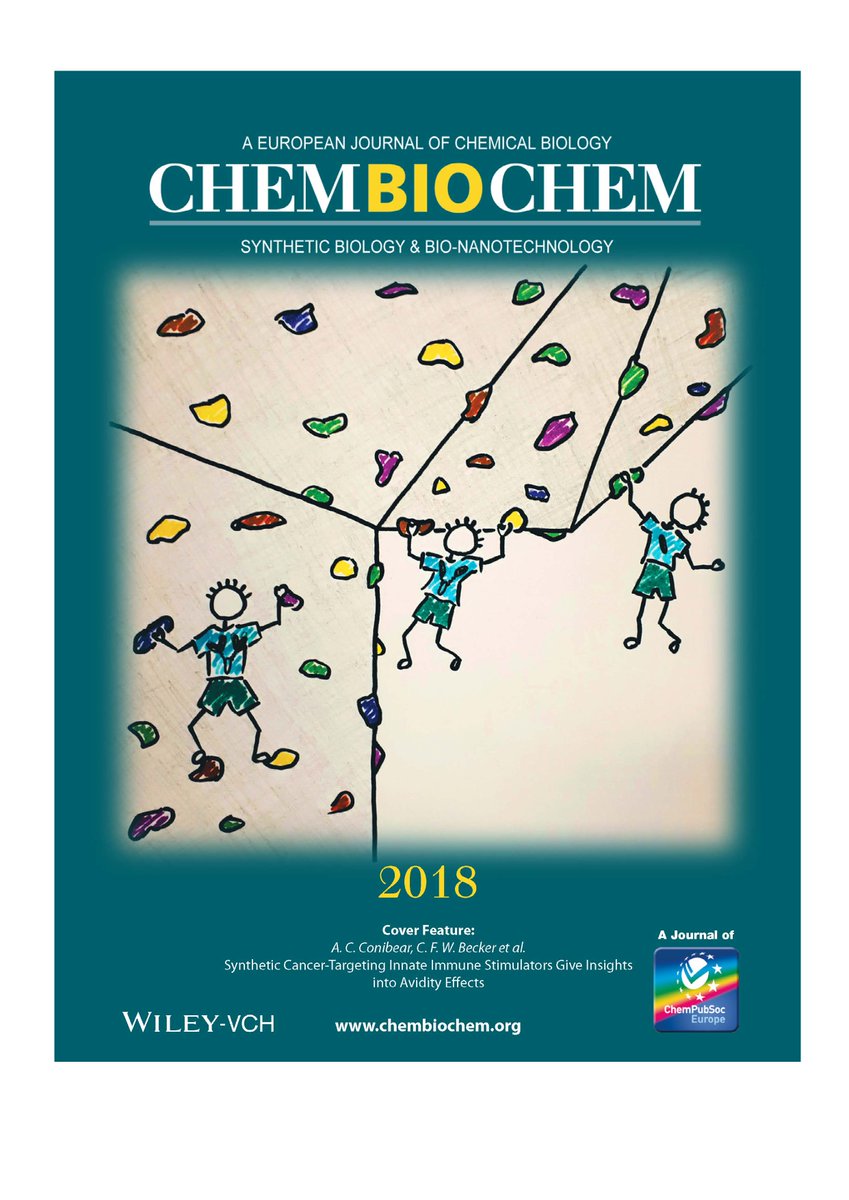 Anne Conibear research article “Synthetic cancer-targeting innate immune stimulators give insights into avidity effects”, published in the journal <a href="/ChemBioChem/">ChemBioChem</a>, has been featured on the cover. Congratulations! <a href="/EU_H2020/">Horizon 2020</a> <a href="/CORDIS_EU/">EU Research Results</a> <a href="/univienna/">Universität Wien</a> #ResearchImpactEU #CancerResearch #FP7