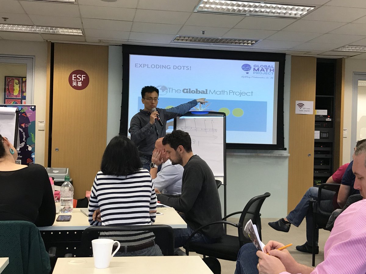 Dr Daniela Vasile (@daniela8128) on Twitter photo ESF Maths teachers working on exploding dots with the inspiring Professor Chee Wei Tan from the City University of Hong Kong @JacquesPx <a href="/jamestanton/">James Tanton</a> ESF Maths teachers working on exploding dots with the inspiring Professor Chee Wei Tan from the City University of Hong Kong @JacquesPx <a href="/jamestanton/">James Tanton</a>