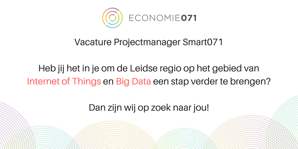 VACATURE - Wij zijn op zoek naar een Projectmanager Smart071.
tiny.cc/vacatureSmart0…
#Leidseregio #InternetOfThings #IoT #BigaData