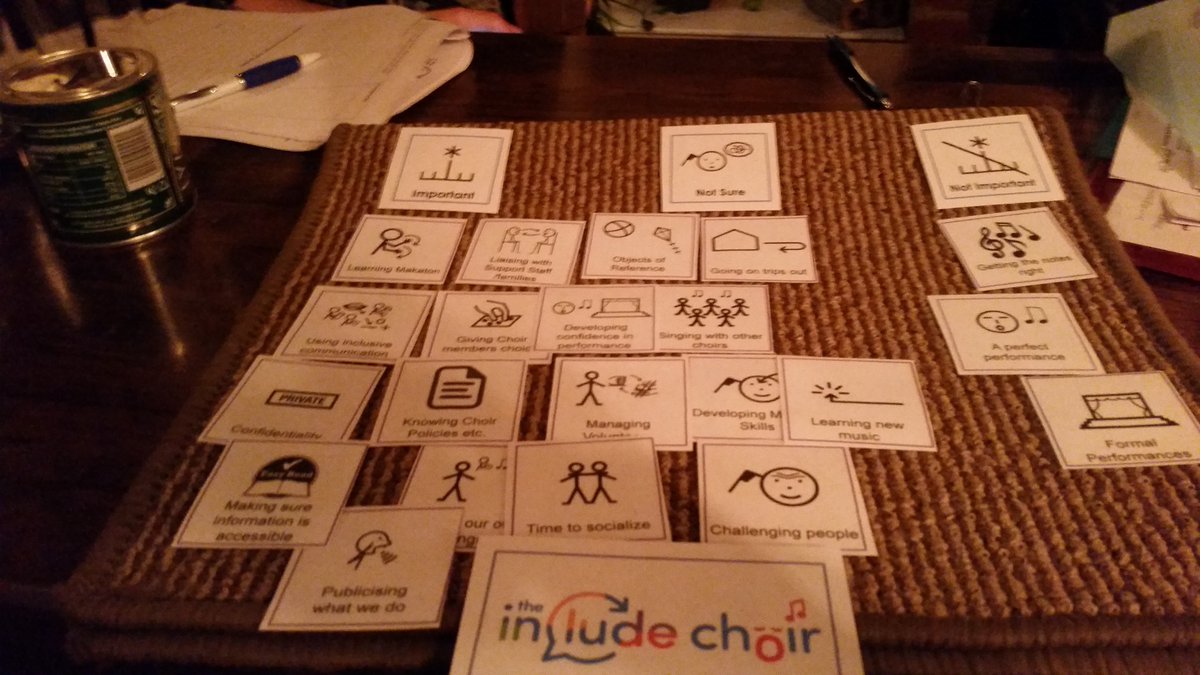 includeorg's tweet photo. #IncludeChoir one step closer to finding Assistant Choir Director! Final interview question? Is a #TalkingMat of course 😃#inclusion #communication https://t.co/oS9Ws24XpB