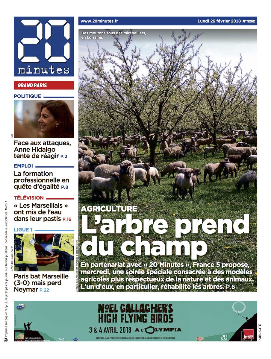 Agroforesterie's tweet photo. #agroforesterie dans @20Minutes https://t.co/5iZLws7quY