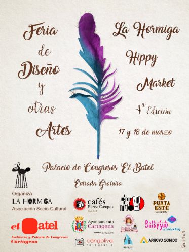 HormigaMarket's tweet photo. Cartel de la IV Edición de La Feria de #Diseño y Otras Artes #Cartagena @CafePerezCampos @MedusasCakes @balkysub @ArroyoSonido @ArteLACDM @estrellalevante @congoliva @AytoCartagenaES @AytoCTcomunica @concejaliaturismo @AnabCastejon @carmenmdelamor @TeleCartagena_ @ElBatelEventos https://t.co/ocozoAObLW