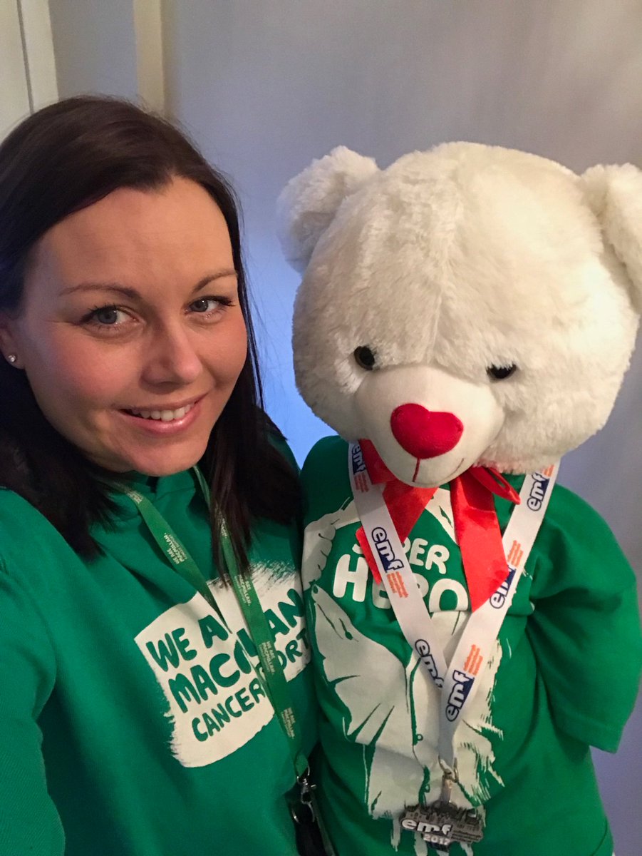 PaulineMacM's tweet photo. Pauline and #MacBear are on the way to Loretto Junior School to speak to the P1-P6 assembly 💚 https://t.co/4fpGN8pDkx