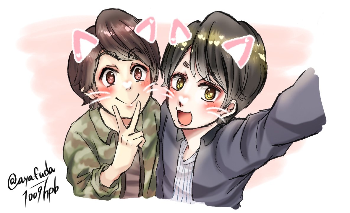 ﾅﾏｹモナ 巻き起こすお絵描き 在 Twitter 上 猫の日に猫になって 全力で可愛く写ろうとする磁石 猫の日大遅刻 P 気象系イラスト 猫の日 磁石 磁石コンビ やまたろ 嵐絵描きさんと繋がりたい 気象絵描きさんと繋がりたい アラシックさんと繋がりたい
