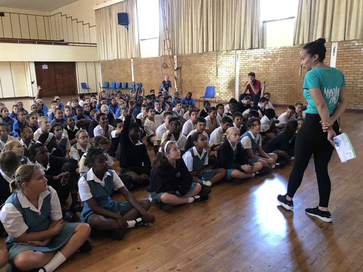 missearth_sa's tweet photo. The children of #WolraadWoltemadePrimarySchool were so welcoming and tentative. Engaging with us and sharing the ways they #SaveWater! #CapeSaveWater #EveryDropCounts #SaveWater #MissEarthSA #MissEarth2018 https://t.co/6ewTGFTUiI