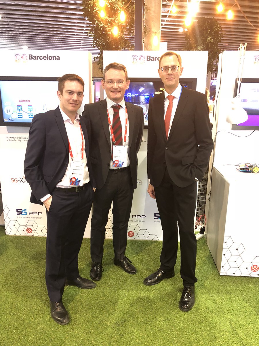The Project <a href="/5g_monarch/">5G MoNArcH Project</a> at the Mobile World Capital booth in #MWC18 #5GPPP