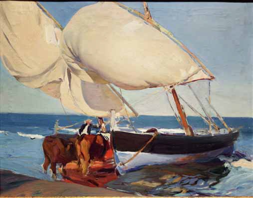 MuseoSorolla's tweet photo. “El día es de sol, limpio, espléndido, acariciador, lleno de esa vida tan valenciana, que parece vuelves a la infancia.” Una carta de Sorolla, escrita años después, parece que describe sin embargo este cuadro, pintado en la Malvarrosa en 1915. https://t.co/vAPlJzyuKh