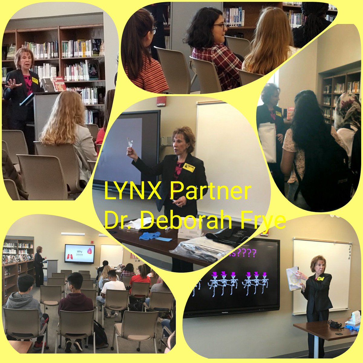 LYNXFHS's tweet photo. LYNX Scholars would like to thank Dr. Deborah Frye, Lead Forensic Investigator for Frederick County. We learned how to care for sudden death victims and about careers in the field of Forensic Science #LearningwithScience https://t.co/Osl2fbS9SE