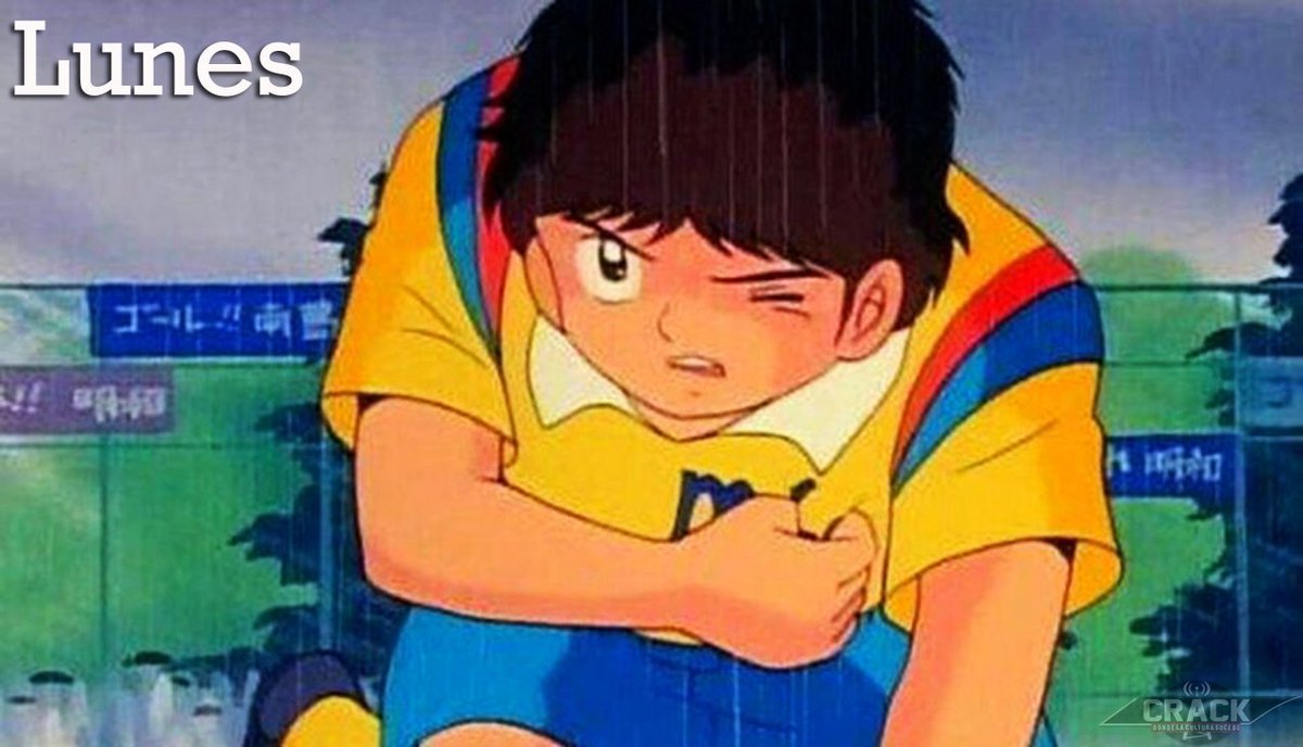 crackelprograma's tweet image. Cuando te dicen que es lunes te pega justo en el kokoro .
 #DondelaCulturaSucede #CRACKelprograma #malditolunes #AndyJohnson #CaptainTsubasa