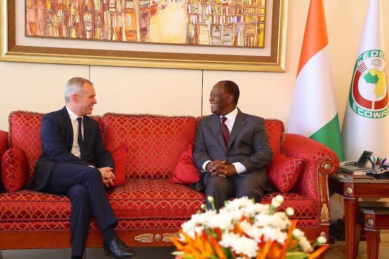 AOuattara_PRCI's tweet image. Je me réjouis de la visite du Président de l&apos;@AssembleeNat de France,@FdeRugy, avec qui j&apos;ai eu un entretien chaleureux.