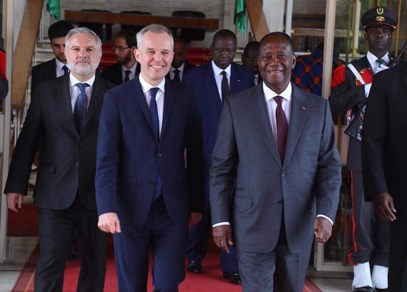 AOuattara_PRCI's tweet image. Je me réjouis de la visite du Président de l&apos;@AssembleeNat de France,@FdeRugy, avec qui j&apos;ai eu un entretien chaleureux.