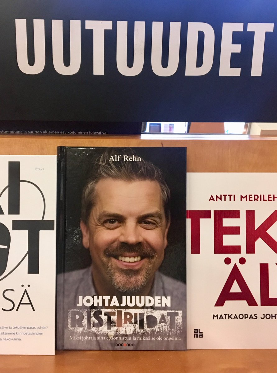 "Miten johtaa tehokkaasti ja sydämellä kun pitäisi olla yhtä aikaa luja visionääri ja näkymätön tsemppaaja, tiimipelaaja ja oman tiensä kulkija?" <a href="/alfrehn/">Alf Rehn</a> 
Uutuskirja johtajuuden monimuotoisuudesta nyt myymälöistä ja verkkokaupasta.