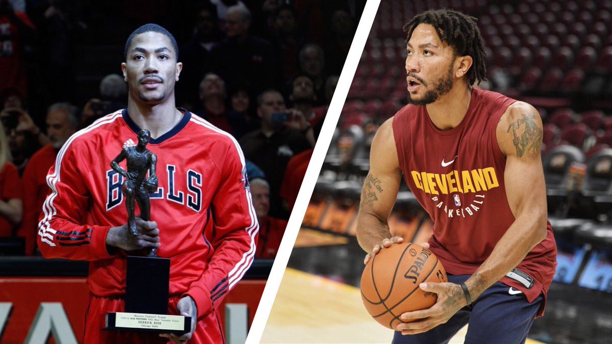 FakeSportsCentr's tweet photo. In 2011 Derrick Rose was the MVP
He was the face of the NBA

7 Years later, he’s not even on an ACTIVE NBA ROSTER

Saddest story in NBA History WITHOUT QUESTION

P.S. He’s only 29 yrs old https://t.co/nM2LwUX5kz