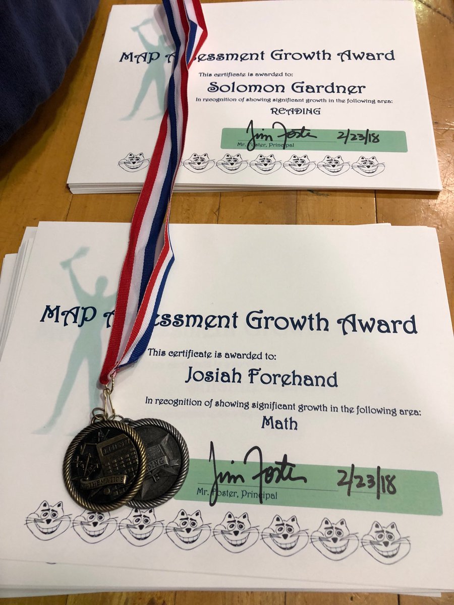 Celebrating and recognizing MAP growth <a href="/CochranElem/">Cochran</a>  <a href="/JCPSSuper/">Dr. Brian Yearwood</a>