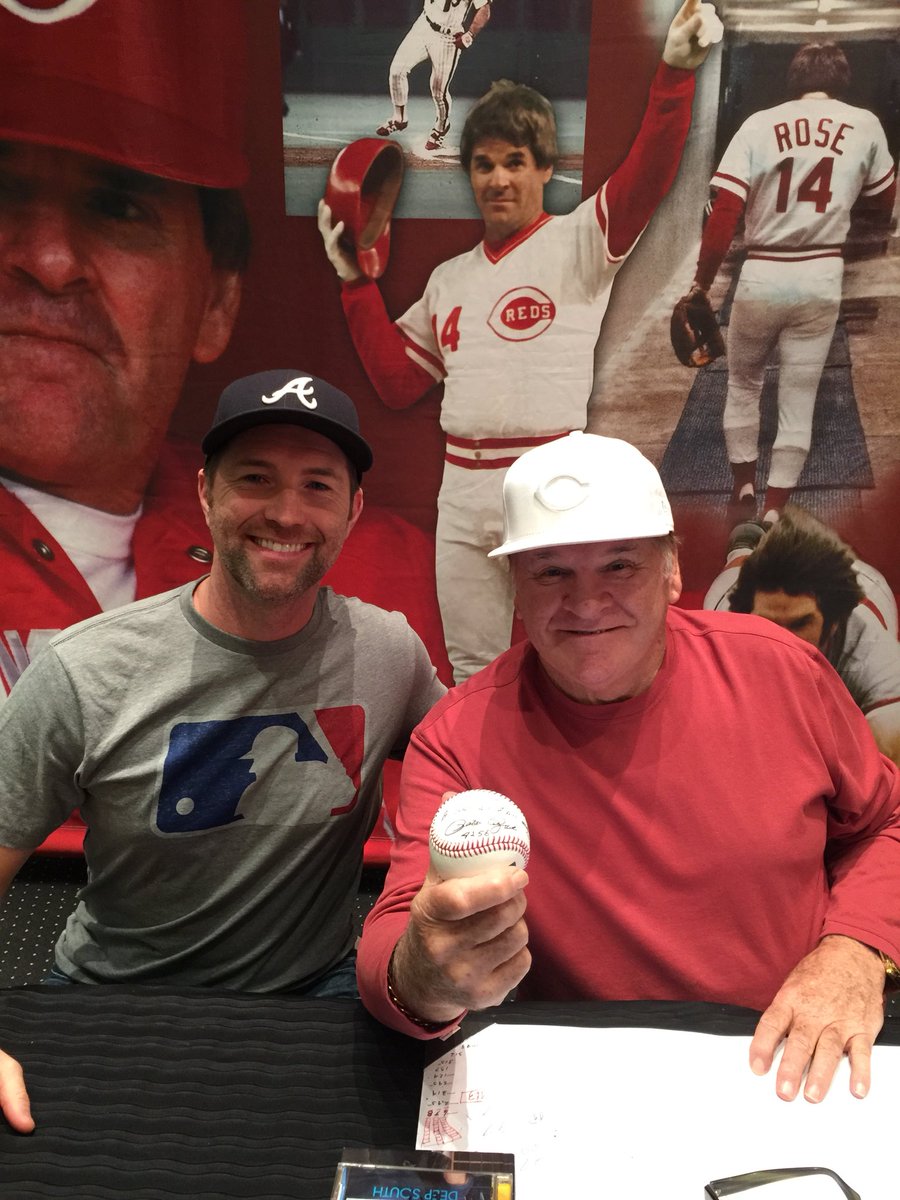 joshturnermusic's tweet photo. I've had a lot of hits, but nobody's had more hits than @PeteRose_14!😄⚾️😎 https://t.co/B6FTL3iA2f