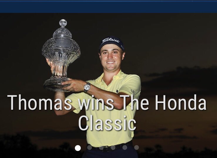 miSportGolf's tweet photo. Well done #justinthomas for winning the #hondaclassic 👍🍾 https://t.co/AtIHv9emsN