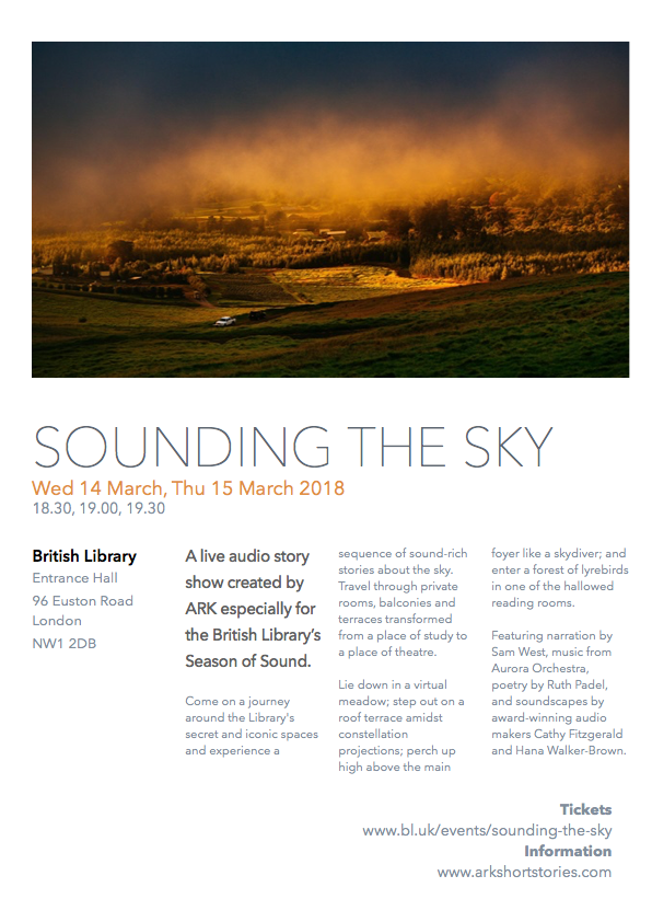 arkshortstories's tweet photo. Join us on an aerial audio journey @britishlibrary Sounding the Sky: An Immersive Audio Story Journey https://t.co/SN2Y0T1xt7 … … … https://t.co/vdOlA0lXIC