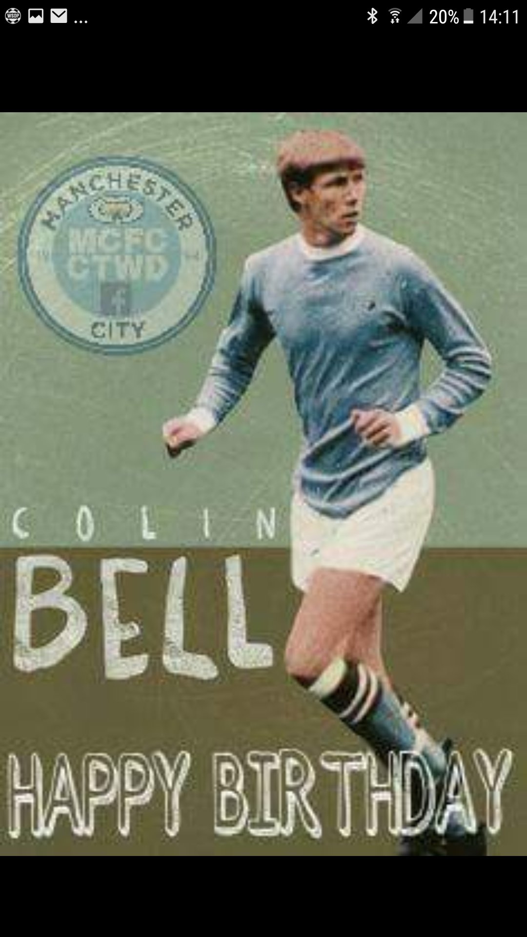Happy birthday Colin bell a true city legend 